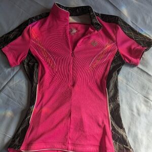 Pearl Izumi Women's Bright Pink Zip-Up Jersey